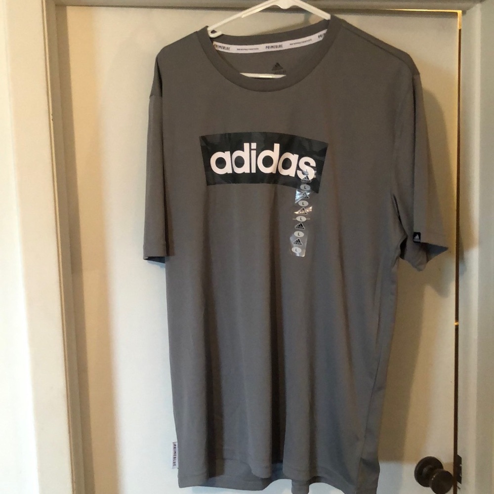 NWT Men’s adidas prime blue shirt size L large